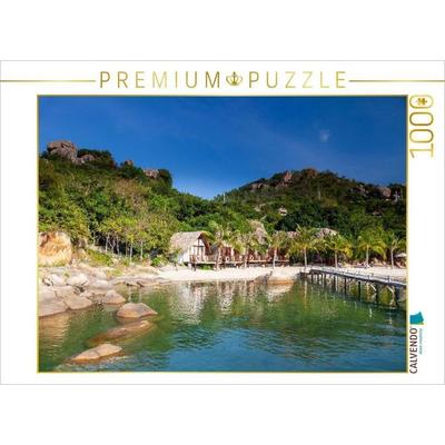CALVENDO Puzzle Strand von Sao Bien, Provinz Ninh Thuan, Vietnam, Asien | 1000 Teile Lege-Größe 64x48cm Foto-Puzzle für glückliche Stunden