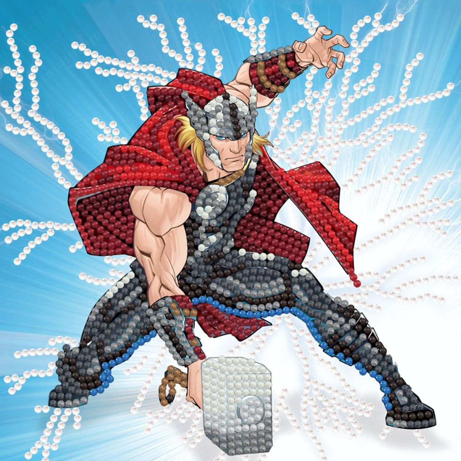 Craft Buddy Crystal Art Kaart Thor MCU906, 18x18 cm