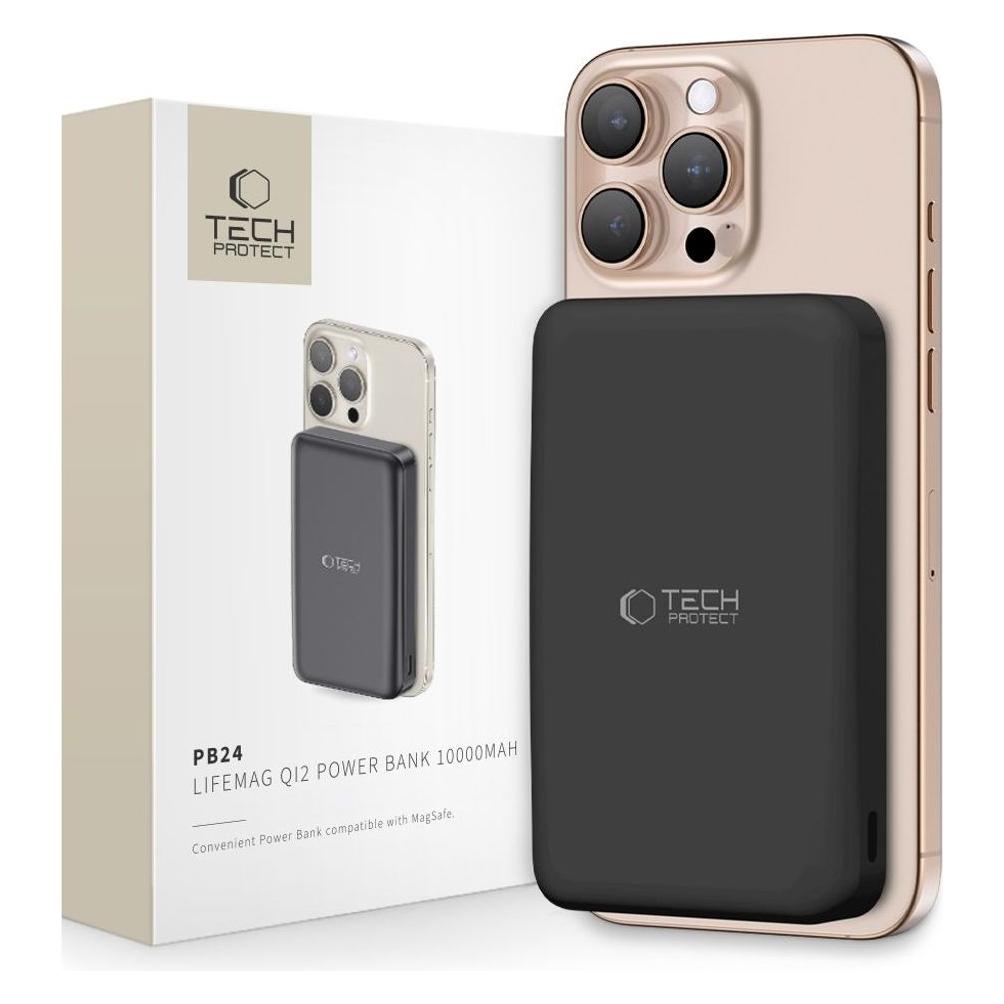 Tech-Protect Power bank Media-tech PB24 LIFEMAG QI2 MAGSAFE POWER BANK 10000MAH (10000 mAh, 15 W) (26755-0)