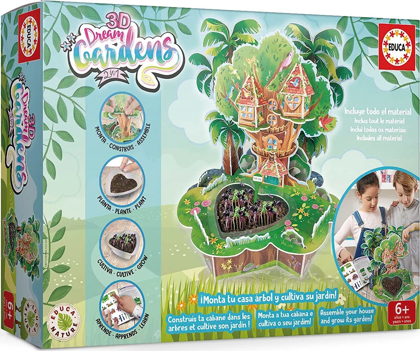 Educa 3D Dream Gardens 2in1 Boomhut 19469