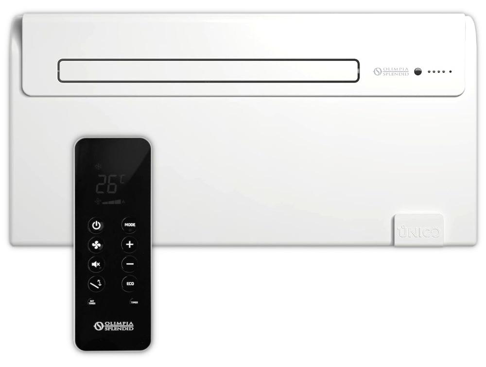 Olimpia Splendid Unico Air HP EFA, Wanddurchgang-Klimaanlage, 6100 BTU/h, Weiß