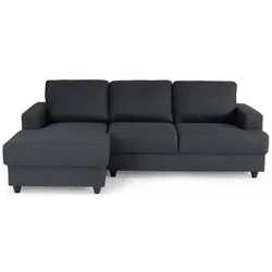 Aucune, Sofa + Bettsofa, PAUL Linke Ecke Sofa 4-Sitzer - Anthrazitgrauer Stoff - Zeitgenössisch - L 215 x T 140 cm (4-Sitzer, Ecksofa)