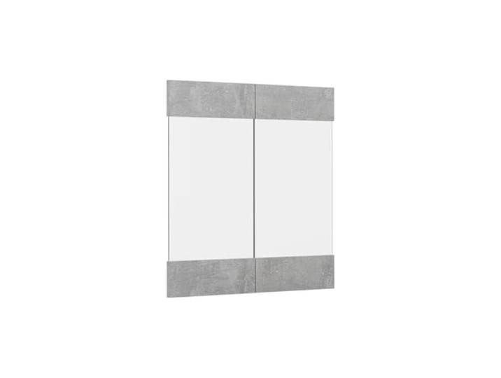 Vicco Küchenfront R-Line , Beton 59.2 x 59 cm Möbelfront für den Hängeglasschrank, passend für R-Line Küchenschränke zur einfachen Montage