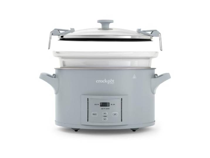 Crock-Pot Design Series 6,0-Liter programmierbarer Schongarer, Morning Haze Blue (CSC123X)