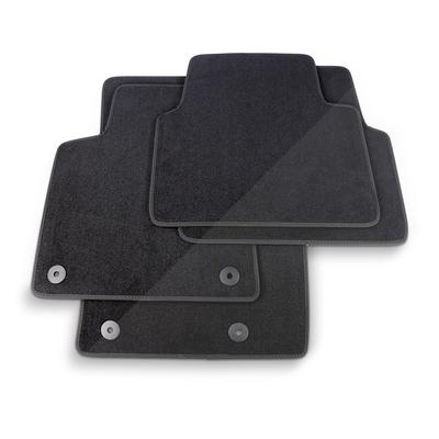 Thomatex Textil Fußmatten-Set Samtvelours Opel Crossland X, schwarz [Hersteller-Nr. 6397] für Opel