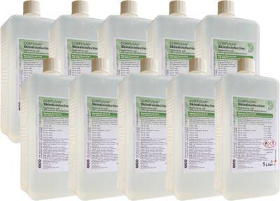 Hautdesinfektionsmittel CORPUSAN® Skindisinfection, bakterizid, levurozid, begrenzt viruzid, farblos, 10 x 1 Liter