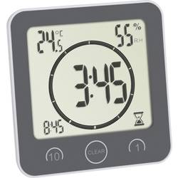 TFA Dostmann Bad- /Küchenuhr mit Timer Timer Grau digital 60.4001.10