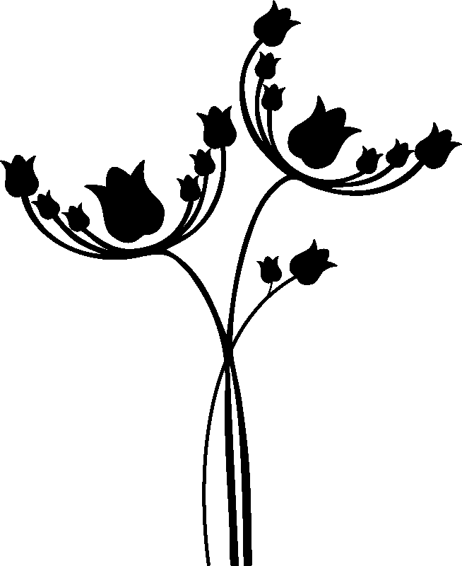 Ambiance-sticker Sticker tulipes originales et design
