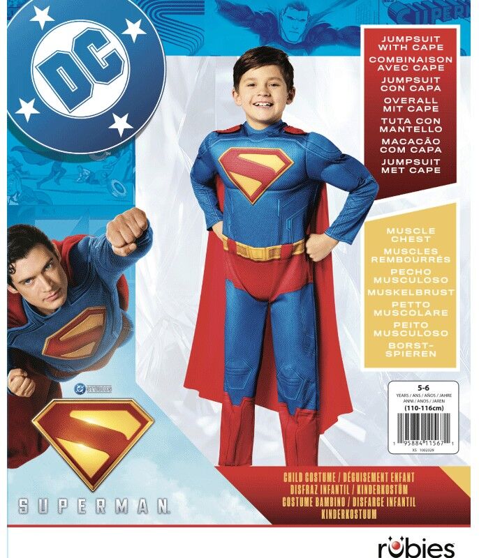 Déguisement 5-6 ans Superman Movie Luxe - Rubies