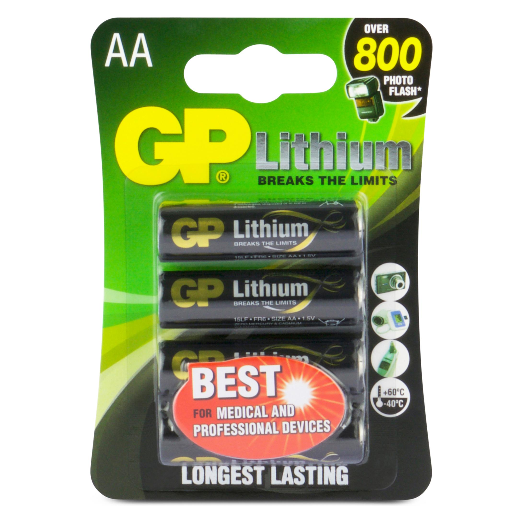 GP Batteries GP LithiumBatterien Excellent (4 Stk., AA) (07015LF-C4)