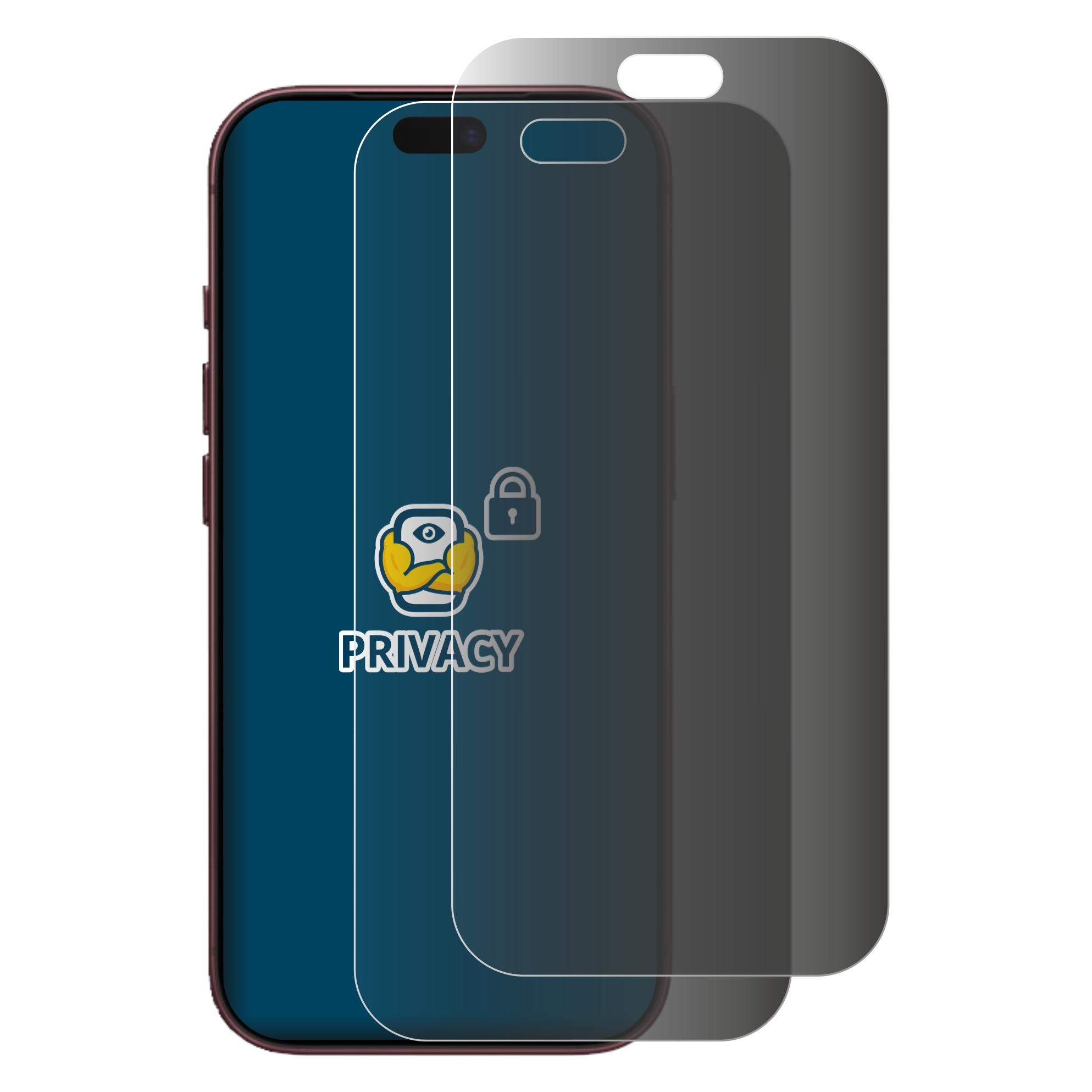 Brotect Sichtschutzfolie für Apple iPhone 18 Pro Anti-Spy Privacy Folie Blaulicht-Schutz (2 Stk., Apple iPhone 18 Pro) (4364644)