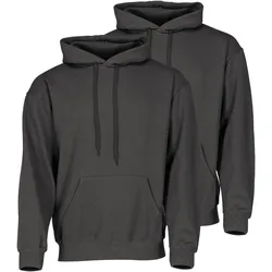 Doppelpack Fruit of the Loom Classic Kapuzen-Sweat, graphit, S