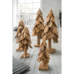 Faktorei Deko Weihnachtsbaum Teakholz, ca. 100 cm hoch