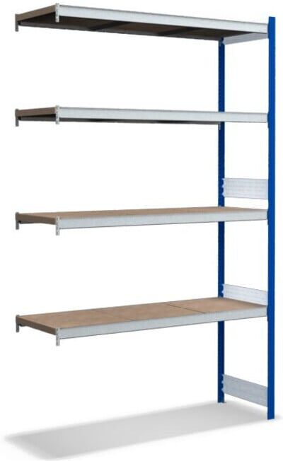 Bito Grand ensemble de rayonnages / 350kg 2499x1512x524 Panneau d'aggloméré 4 niveaux RAL5010 (C1256-0040)