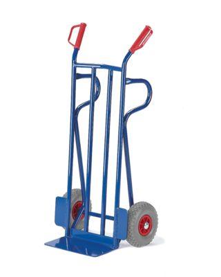 Sackkarre, Sicherheitsgriffe, 15 kg, luftbefüllt, Tragkraft 250 kg, enzianblau RAL 5012