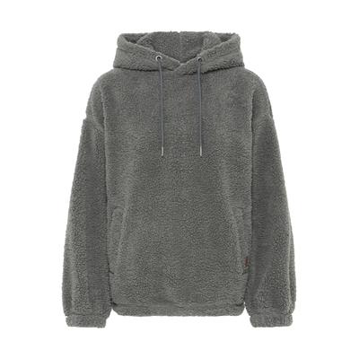 Kapuzenpullover OXMO "Kapuzenpullover OXBerina", Damen, Gr. XS, grau (castlerock), Obermaterial: 100% Polyester PES., Pullover Kapuzenpullover