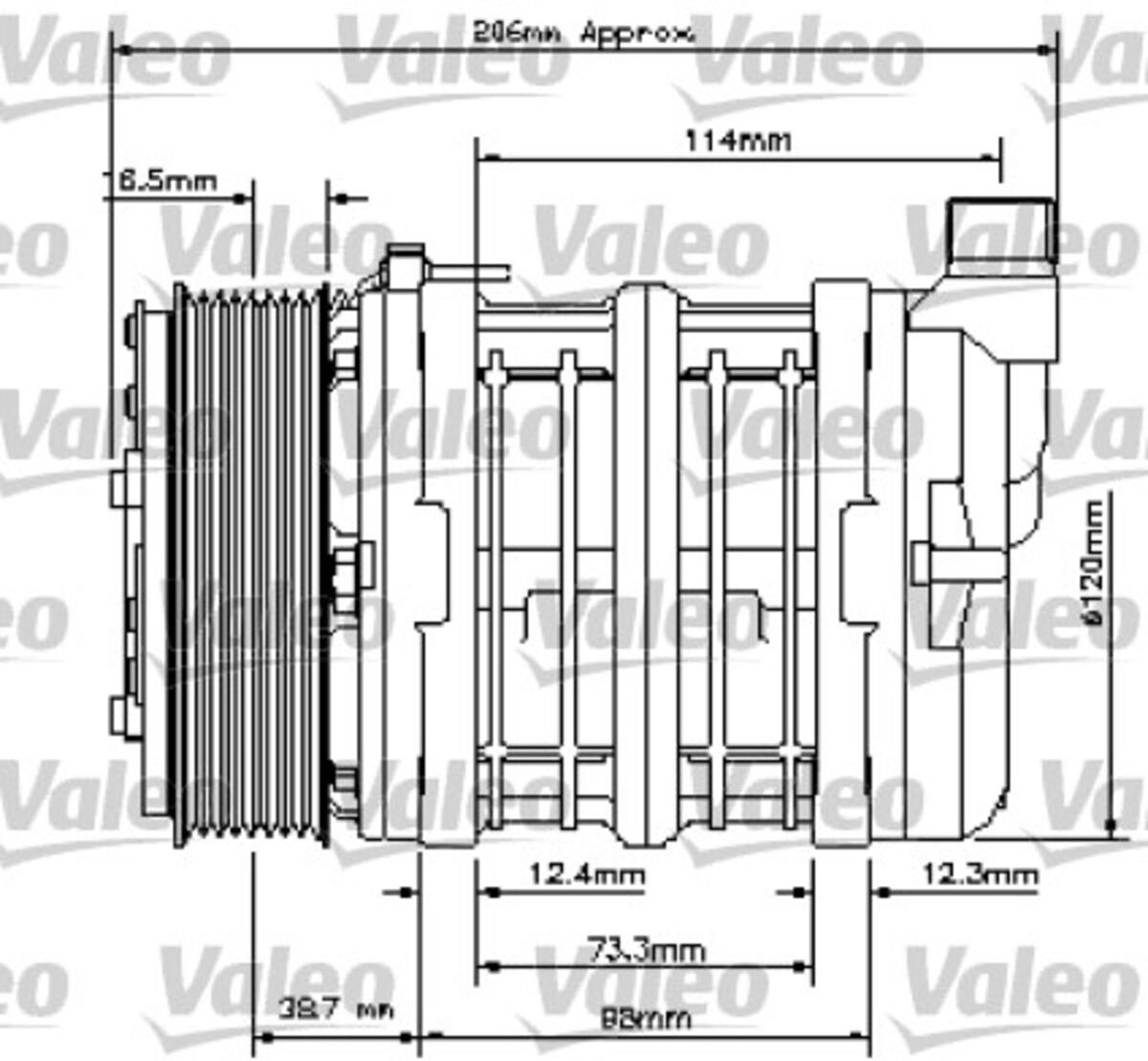 Compresseur de climatisation VALEO 815815