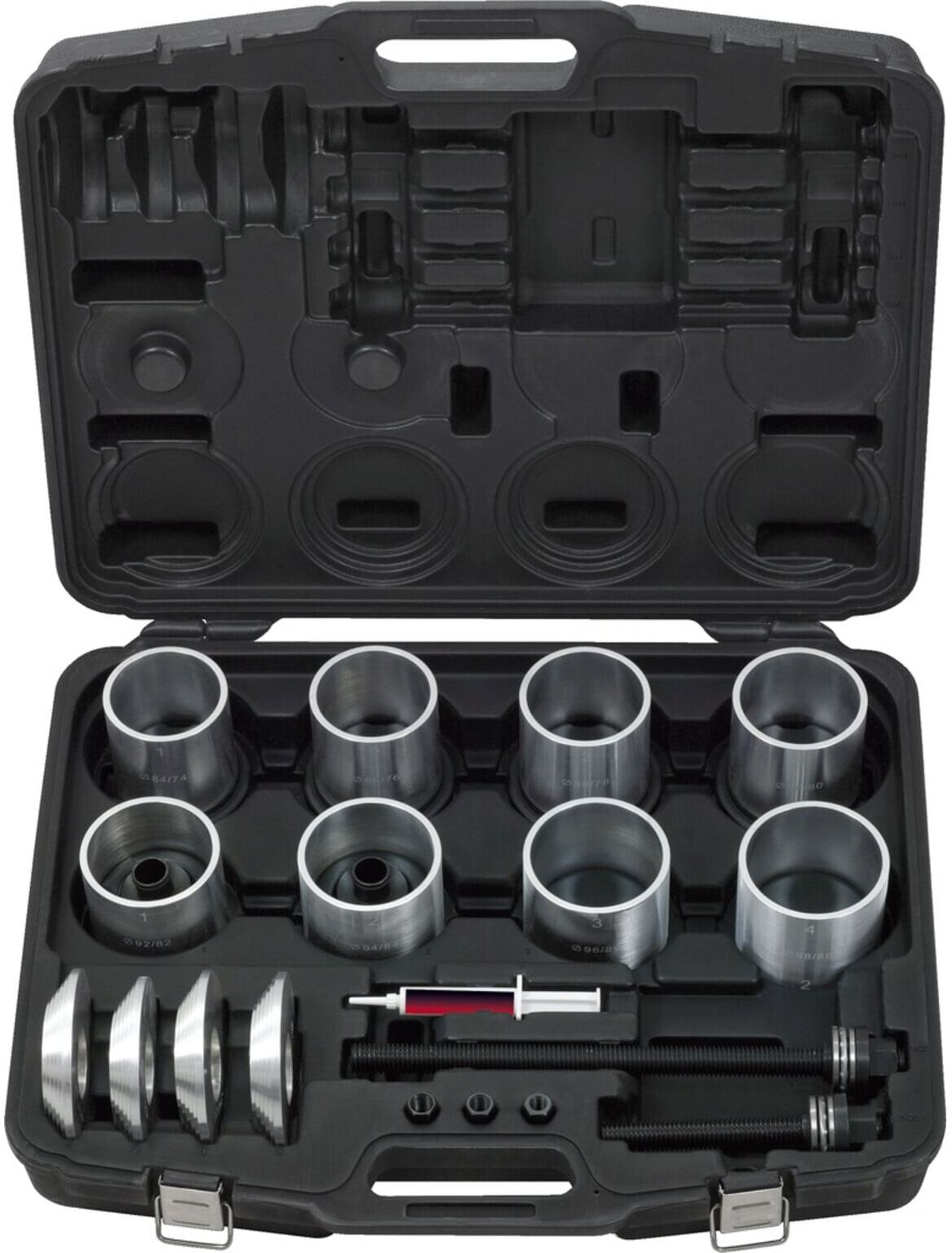 KS Tools Druck- und Zughülsen-Satz, in Kunststoffkoffer, 22-tlg (700.1800)