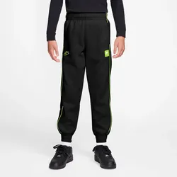 NIKE Air Fleece Jogginghose Kinder 011 - black/volt/volt S (128-137 cm)