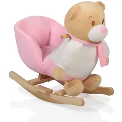 Moni Plüsch Schaukeltier Bär rosa WJ-635