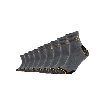 Arbeitssocken CAMANO "work", Herren, Gr. 39-42, grau (dunkelgrau, meliert), Baumwollmischung, meliert, normal, Socken, Cotton-Mix, Multipack, Komfortbund