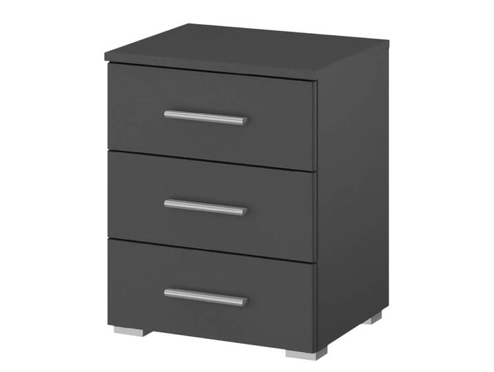 Nachtkommode I 52cm Grau/Grau