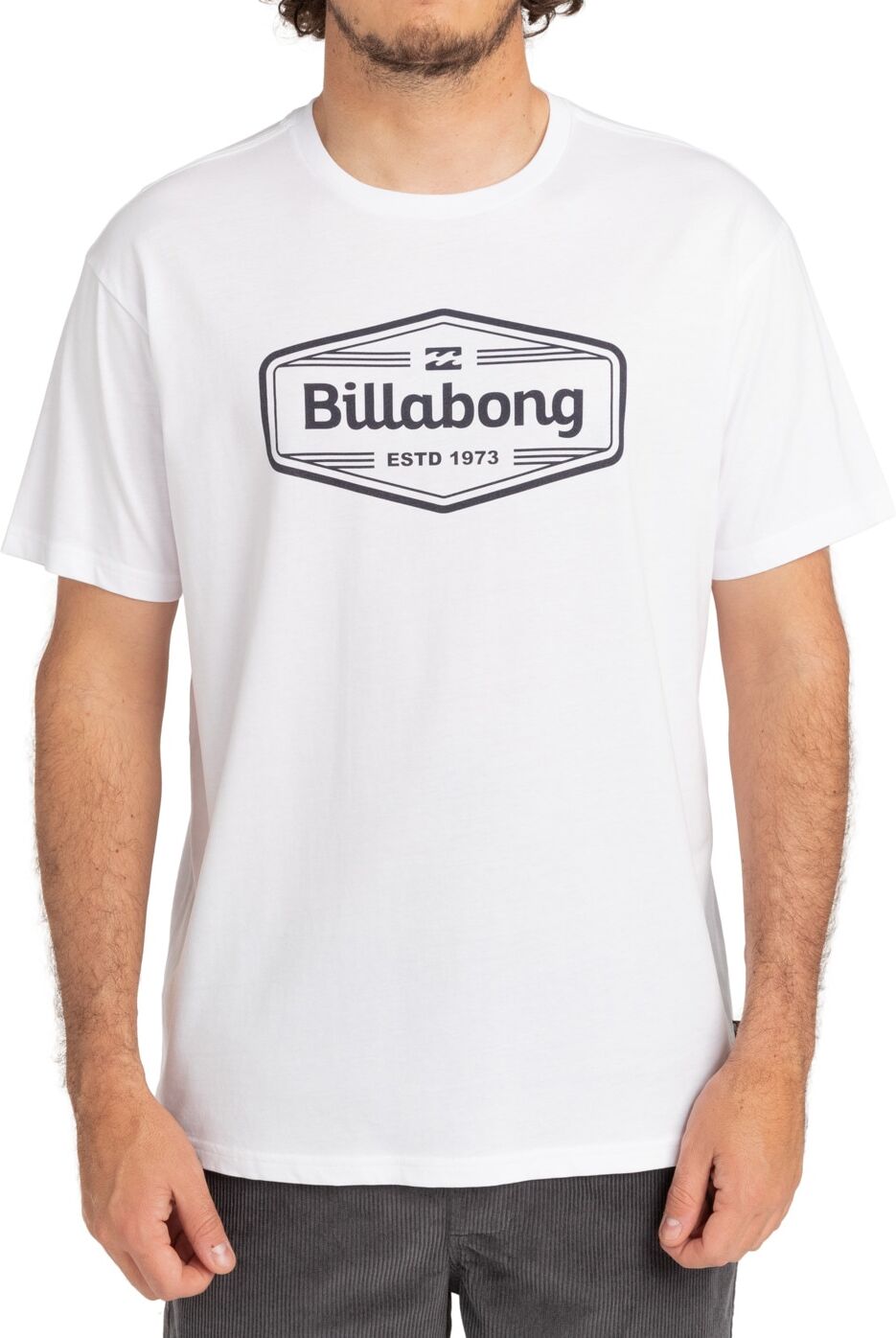 T-Shirt BILLABONG "Trademark", Herren, Gr. M, weiß, Obermaterial:100% Baumwolle., Shirts T-Shirt
