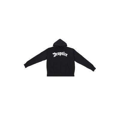 Kapuzensweatshirt DROPSIZE "Dropsize HEAVY OVERSIZE FROTTEE EMBO V2 HOODIE", Herren, Gr. M, schwarz, 70% Baumwolle, 30% Polyester, Rundhals, Sweatshirts