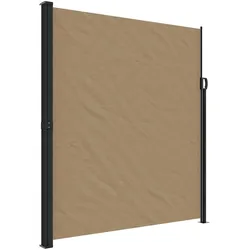 vidaXL Seitenmarkise Ausziehbar Taupe 220x600 cm