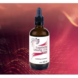 Lugolsche Lösung < 5% / zertifizierte Pipette / 100 ml / Jod in Premiumqualität