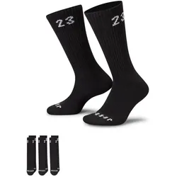 3er Pack NIKE Jordan Essentials Crew-Socken 010 - black/white 46-50