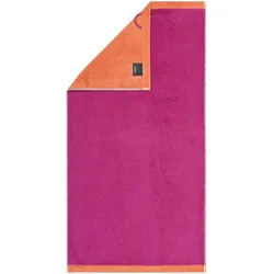 Cawö Handtücher Lifestyle Splash Doubleface Duschtuch 70x140 cm | pink-mandarine - pink;orange