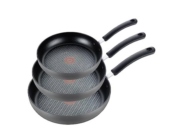T-fal Ultimatives harteloxierte Antihaftbeschichtung, 20,3 cm, 26,7 cm und 30,5 cm Bratpfannen-Kochgeschirr-Set