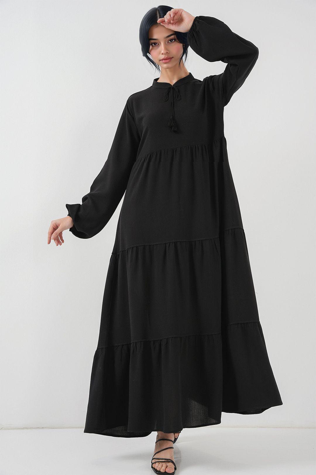 Maxikleid mit Schleifendetail