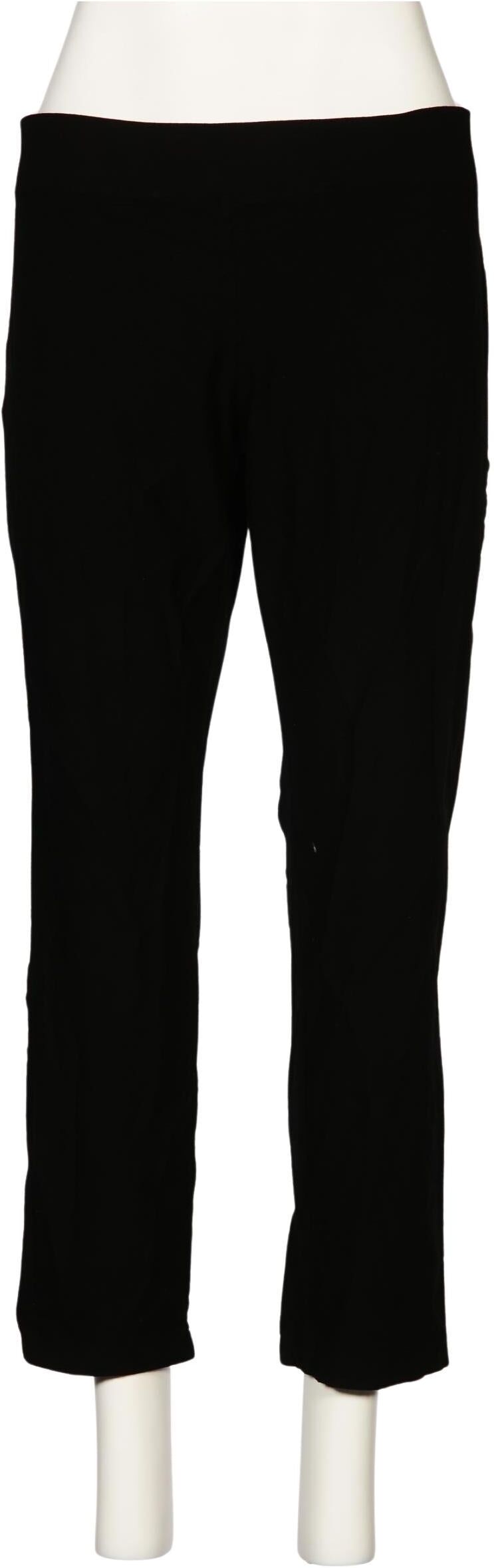 Eileen Fisher Damen Stoffhose, Schwarz, Gr. L, Synthetik / Viskose / Elasthan - Second Hand