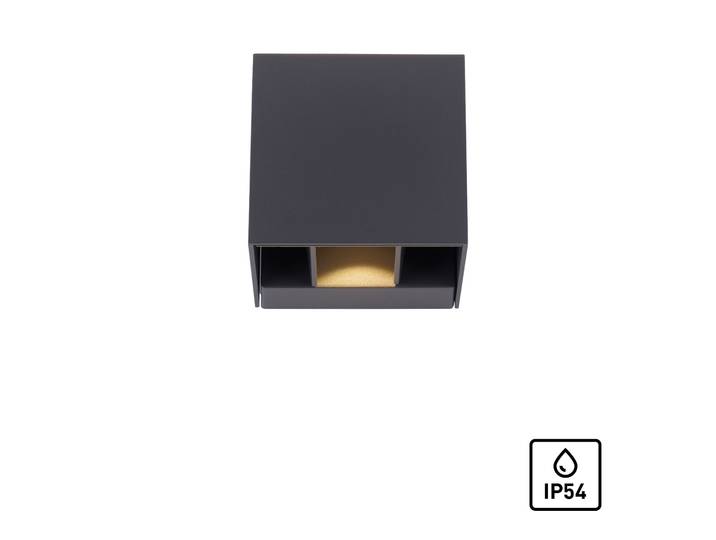 LED Außen-Wandleuchte PAUL NEUHAUS BLOCK , grau (anthrazit), T:91cm, Leuchten, LED Außen-Wandleuchte, IP54