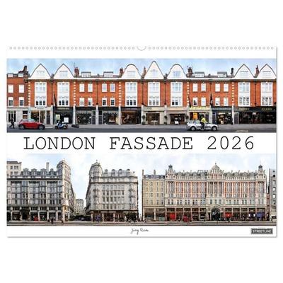 London Fassade 2026 (Wandkalender 2026 DIN A2 quer), CALVENDO Monatskalender