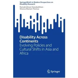 Disability Across Continents, Fachbücher von Sheena Mariam Thomas, Ramakrishnan Veerabathiran