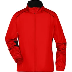 Damen Performance Laufjacke "JN475" - XS - tomato/black