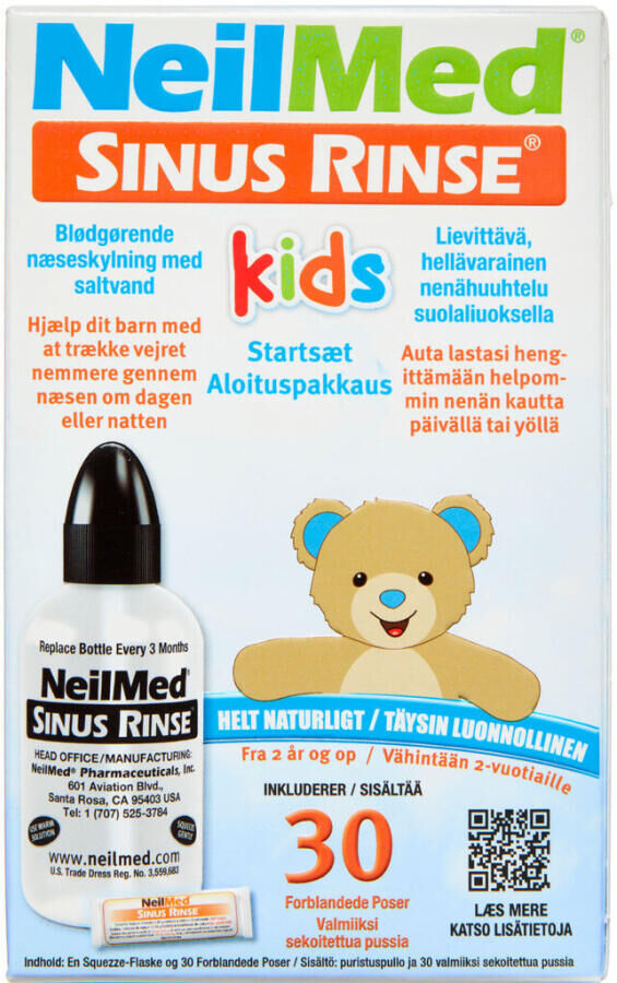 NeilMed Sinus Rinse Kids Medicinsk udstyr 1 flaskeml+poser