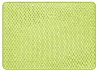 Uplift Essentials Dual Layer Litter Trapping System Waterproof EVA Anti Tracking Mat For Hygienic Waste Management green 23.6 In X 35.4 In