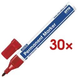 OTTO Office 30x Permanent-Marker rot