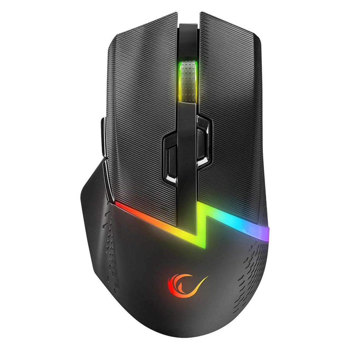 Rampage Mysz Mysz bezprzewodowa Drop M3 V2 24000 DPI czarna (Kabelgebunden, Kabellos) (DROPM3V2-BLACK)