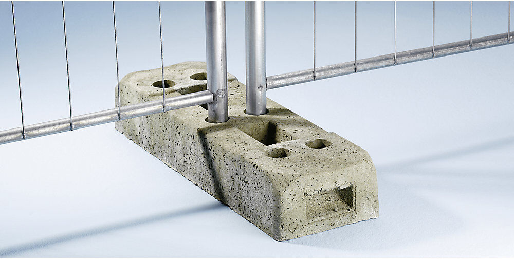 Zaunfuß aus Beton, für Mobilzaun, LxBxH 700 x 220 x 125 mm Schake