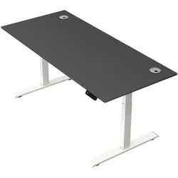Kerkmann Steh-Sitztisch »Move 2 Plus« 180 x 80 cm - Gestell weiß grau, 180x127x80 cm