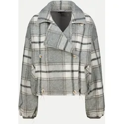 Jacke mit Reverskragen Grau 42