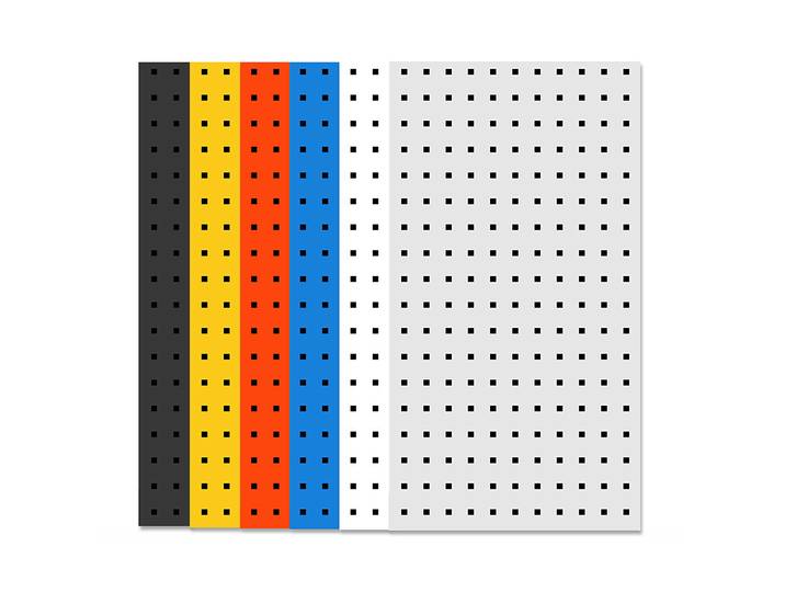 Panneau perforé carré en métal pour outils, support mural pour outils, étagère de présentation et de rangement