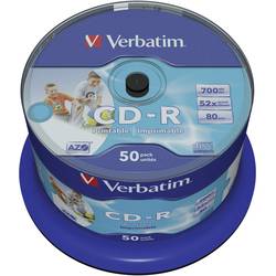Verbatim 43438 CD-R 80 Rohling 700 MB 50 St. Spindel Bedruckbar