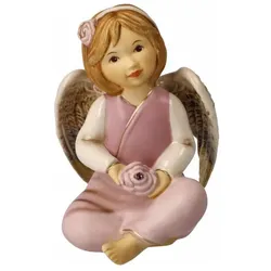 Goebel, Deko Figuren + Skulpturen, Schutzengel Gloria - Engel der Liebe, Steingut, Rose, 10 cm, 41645021