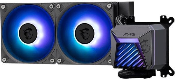 MSI MAG CORELIQUID A15 Liquid CPU Cooler, ARGB, Black - 240mm